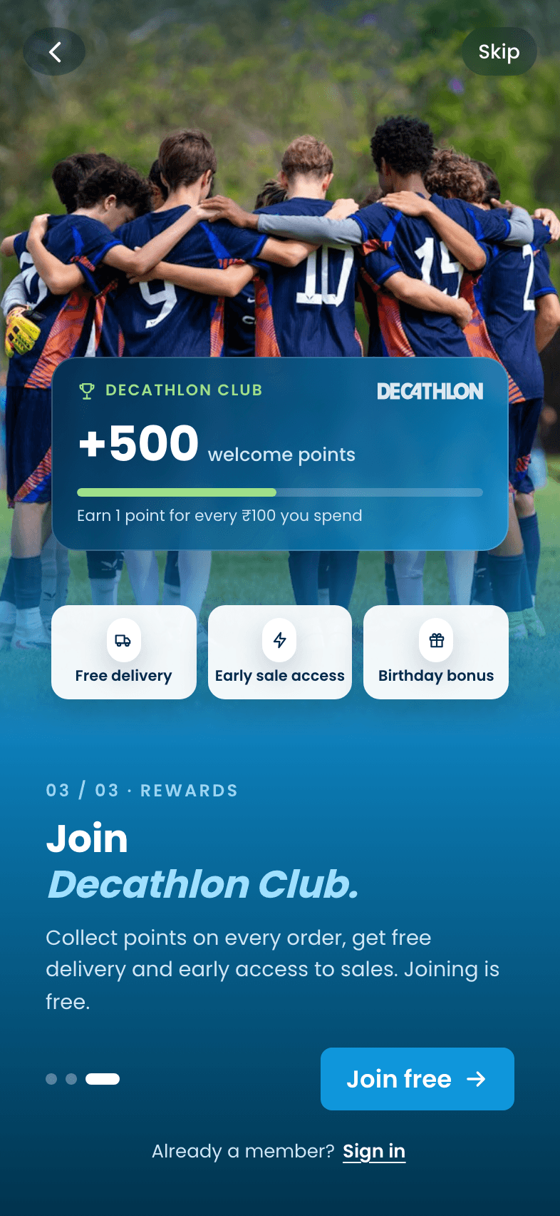 Decathlon: App Redesign, Decathlon Club
