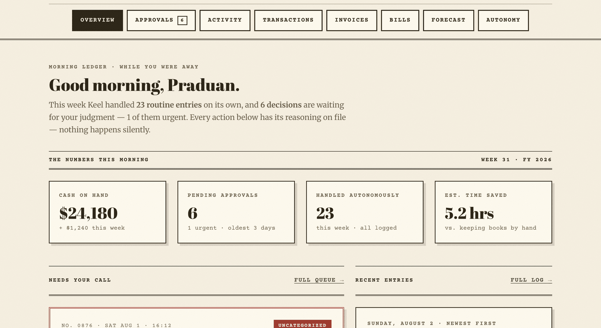 Keel, website