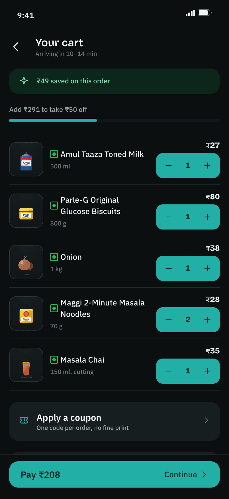 Nukkad, The bill in the dark, tabular figures throughout.