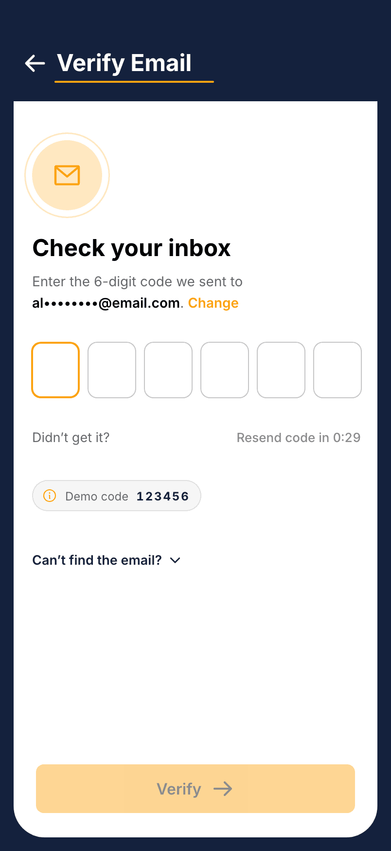 Voyager, Verify email