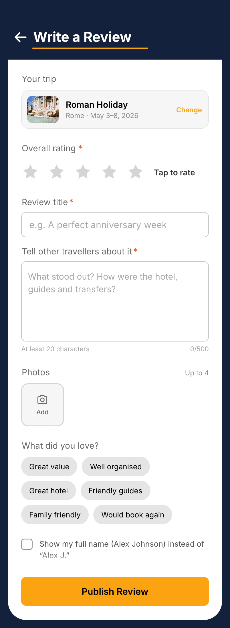 Voyager, Write a review