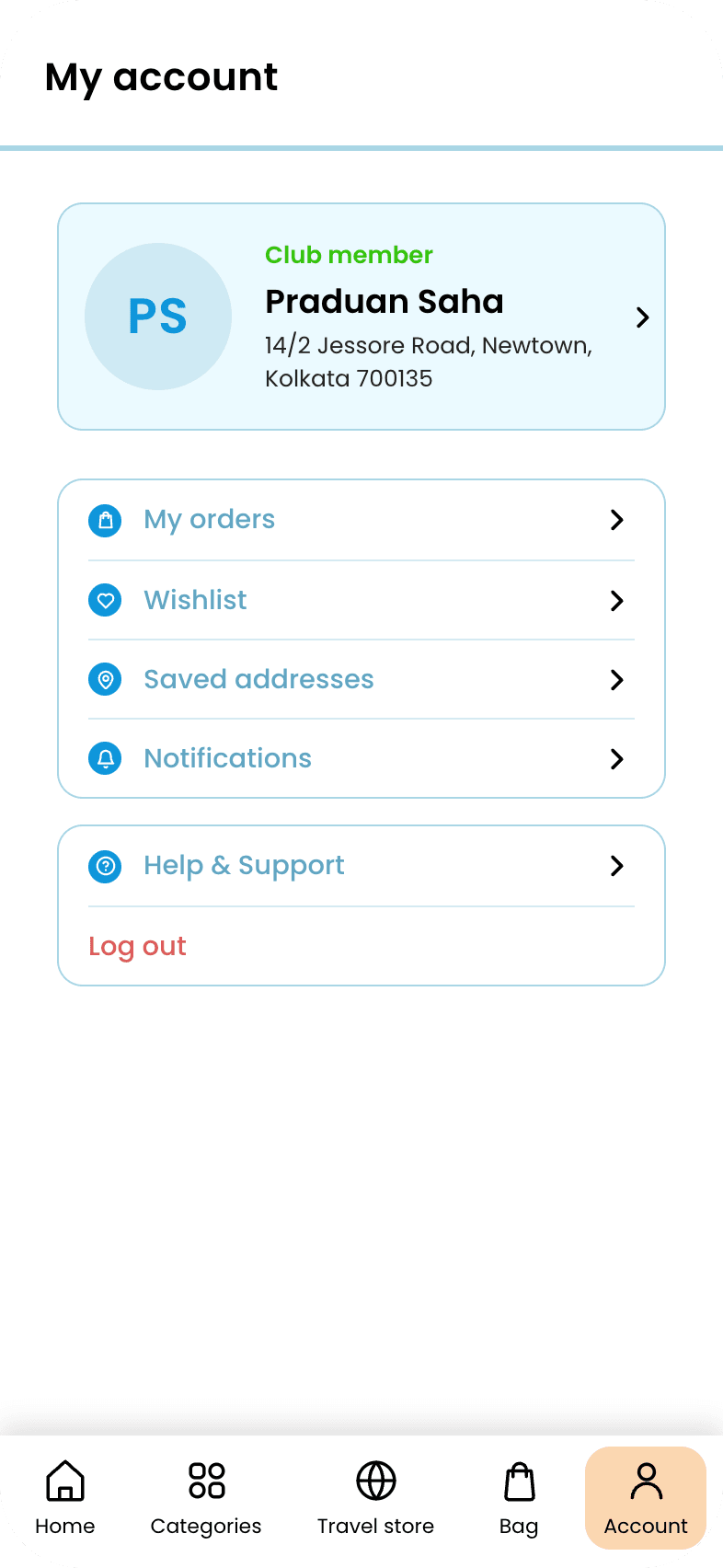 Decathlon: App Redesign, Account